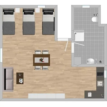 Sad233 - Gemuetliche Monteurwohnung Uebergangswohnung Appartement Schwandorf in Bayern
